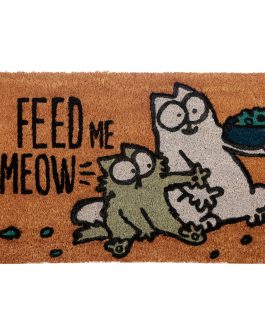 Katten deurmat Simon’s Cat “Feed me meow”