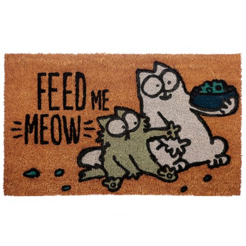 katten deurmat kokos Simon's Cat "Feed me meow"